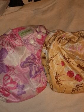Bumkins Floral Reusable Diaper Covers - Pink, Purple & Gold